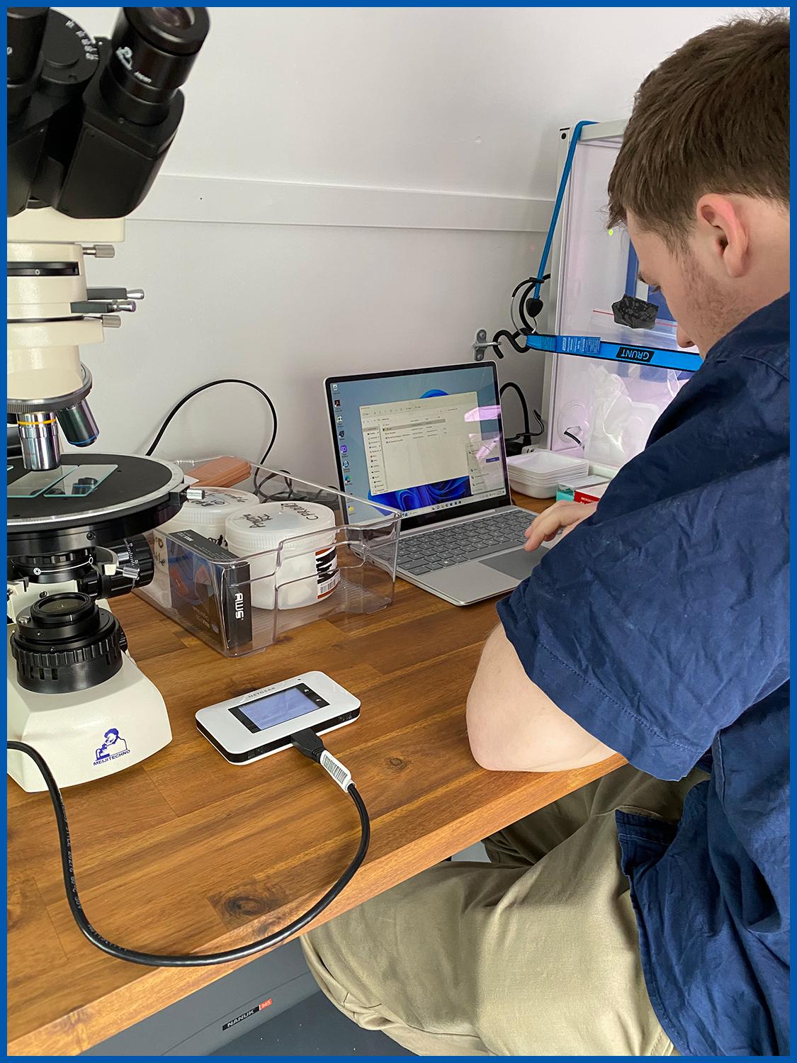 Asbestos testing on site laboratory