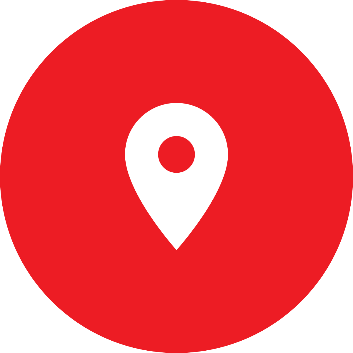 White location logo in a red circle