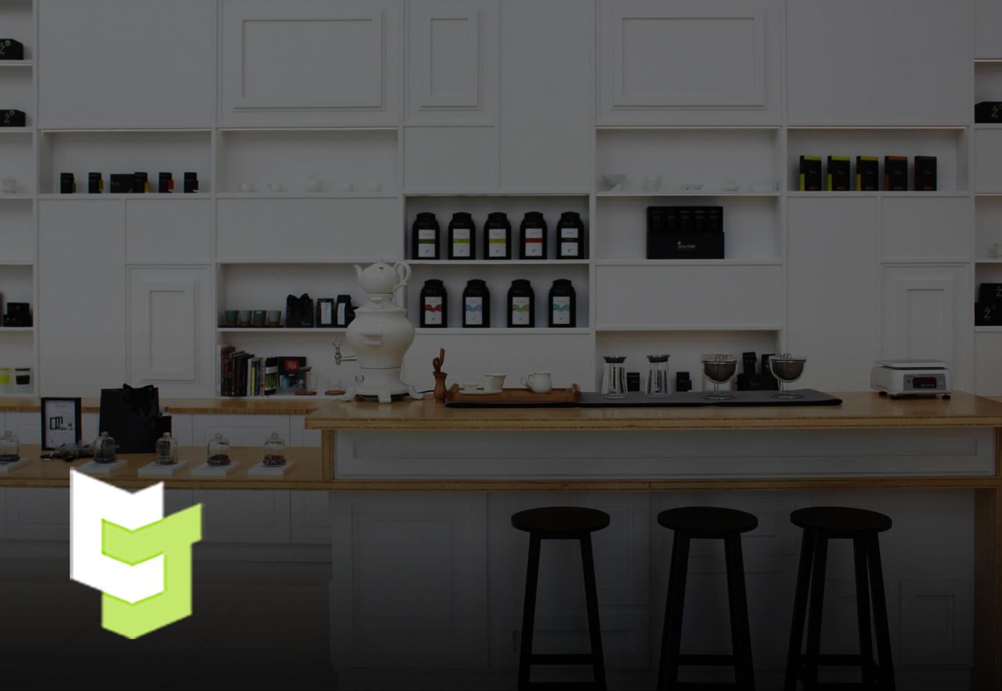 Zealong Tea Estate Retail store with their products displayed along a well-crafted wooden benchtop by Colourform Joinery