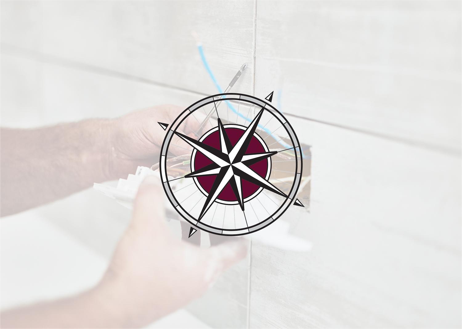 Close up of the hands of a male electrician installing a light switch socket - links to industrial electrical page