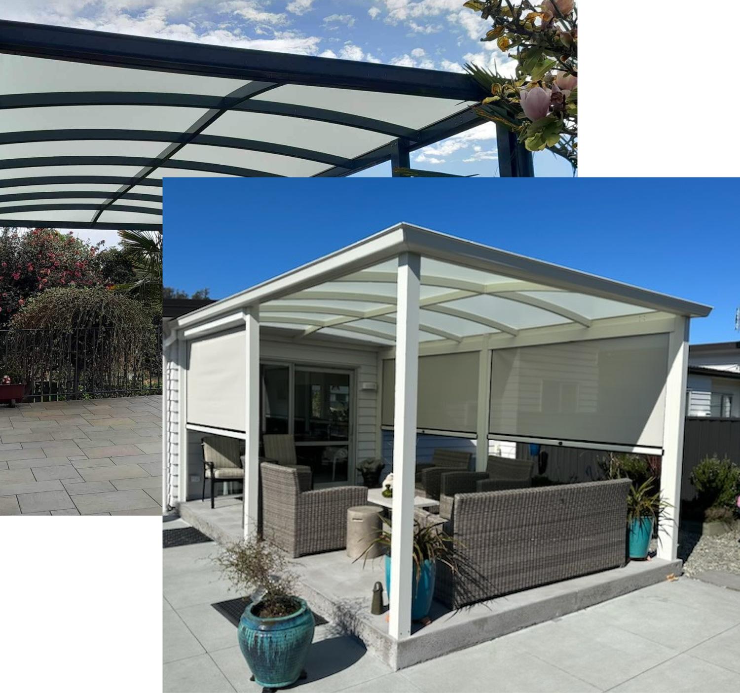 Bowranda covered patio in Dunedin, NZ