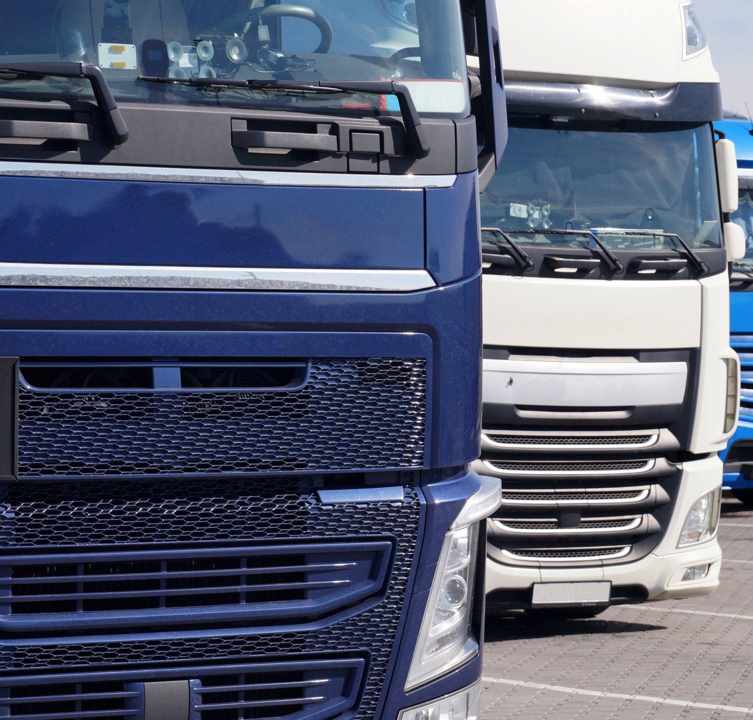 Truck fleet lined up for Install services