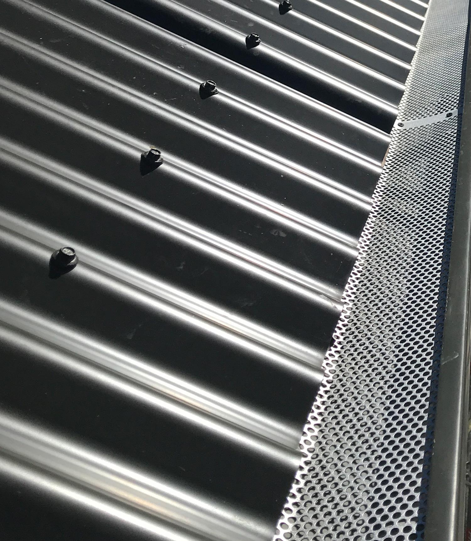 Leafguard installed in new guttering