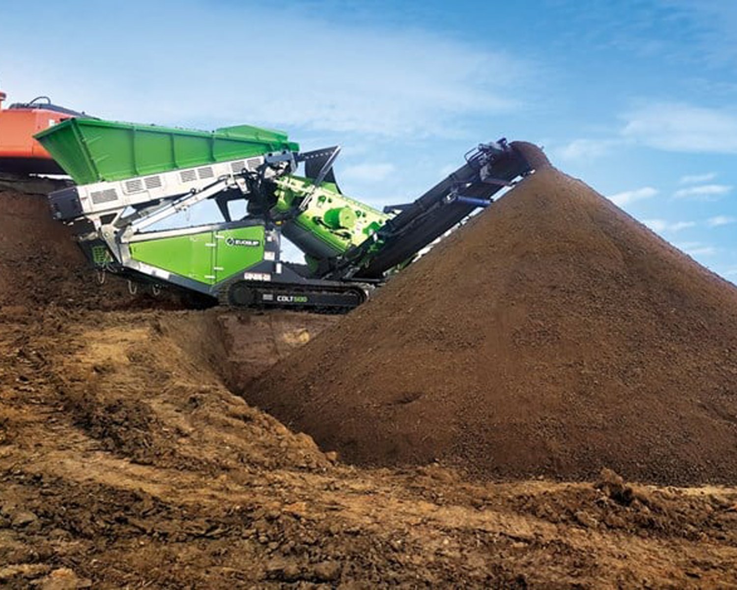 Screened Topsoil Stockpile