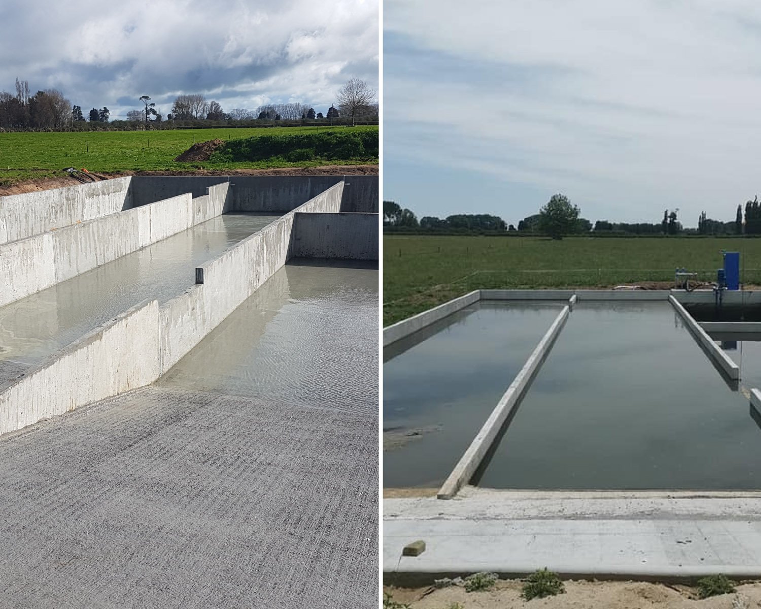 Dairy effluent bunkers