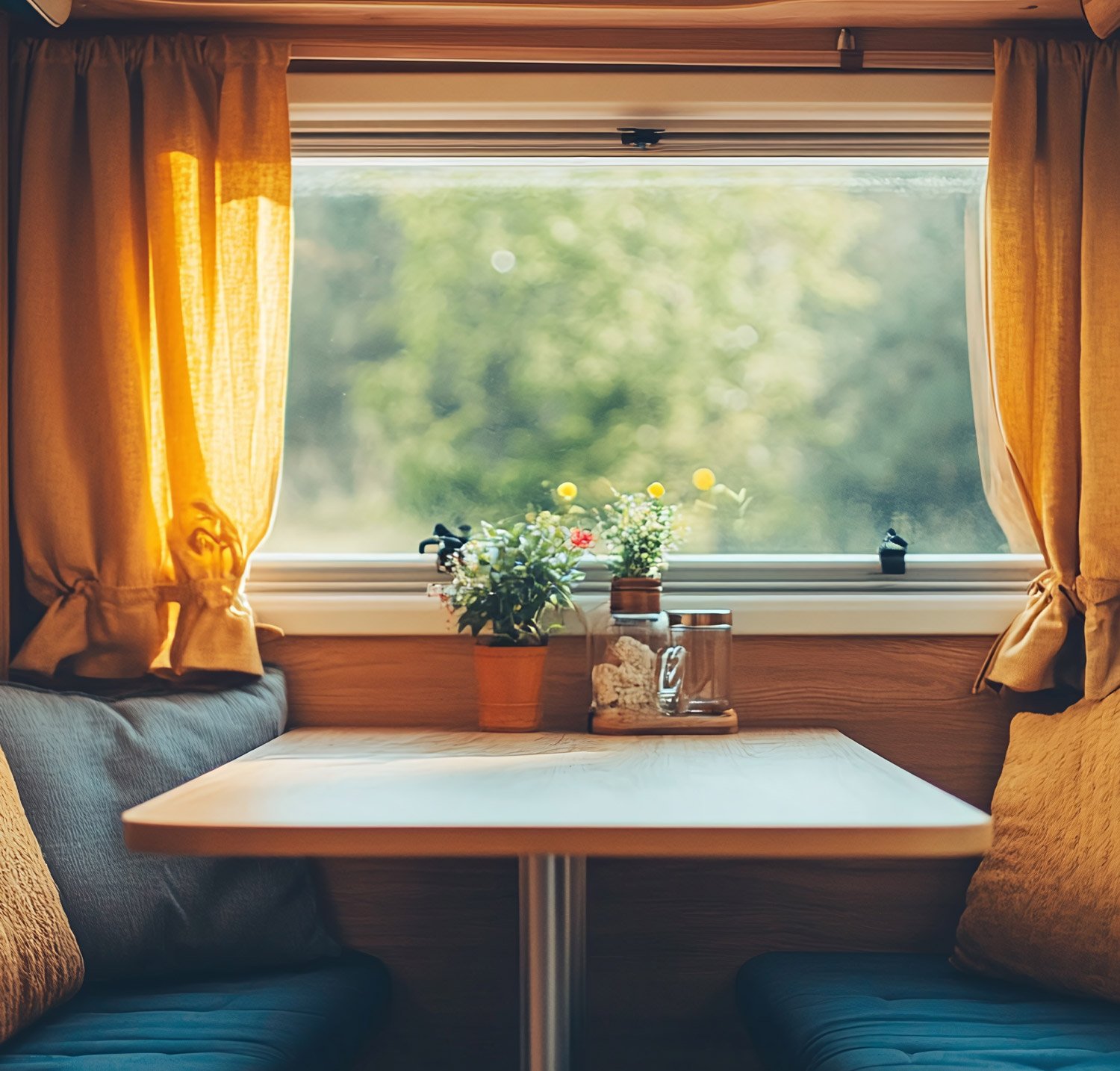 Motorhome upholstery and curtains 