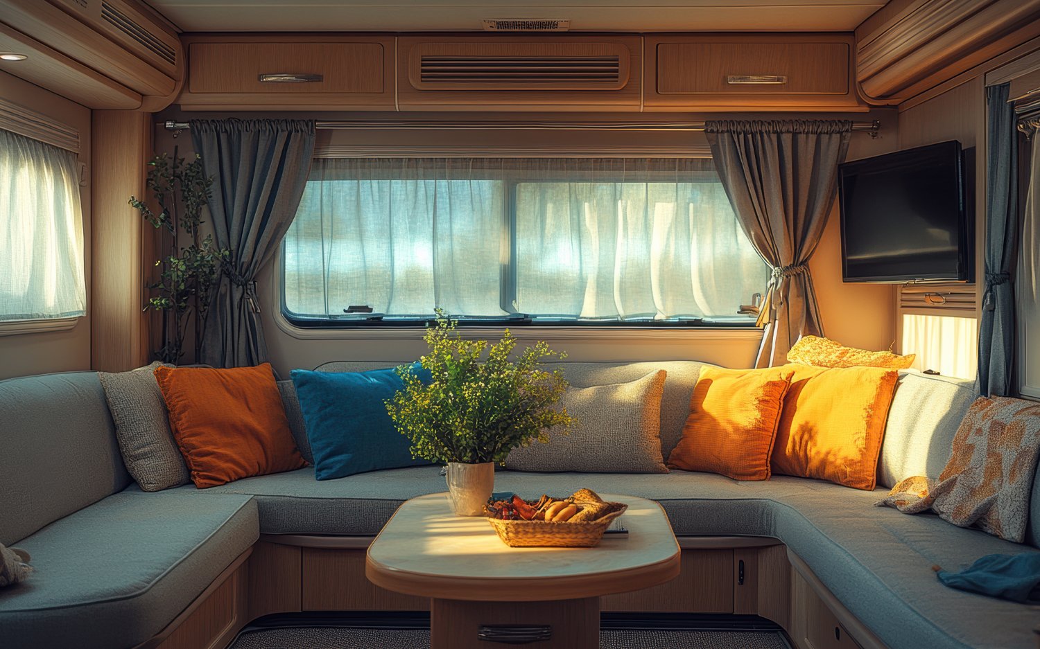 Motorhome sofa couch seats upholstery 