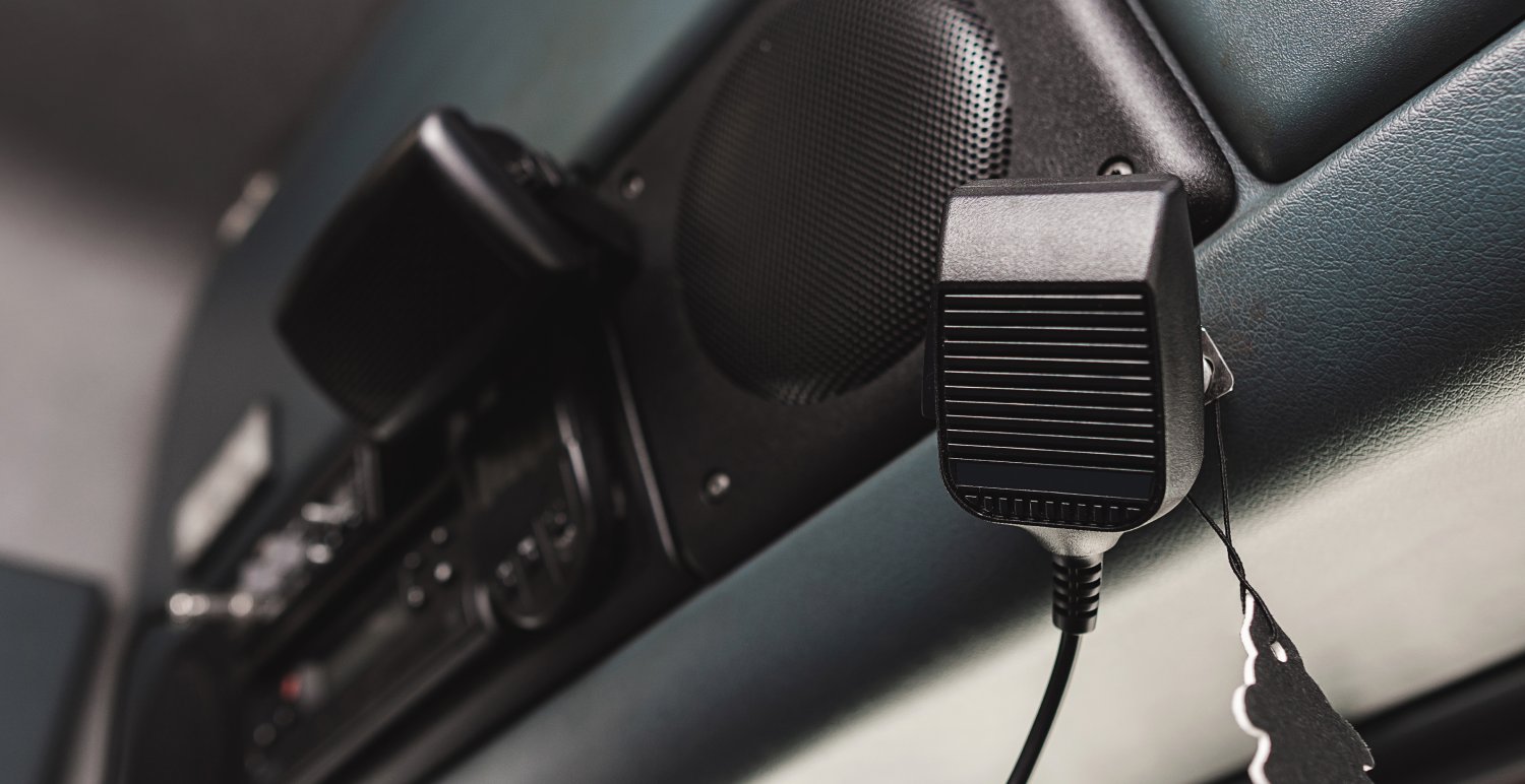 Truck CB radio installation