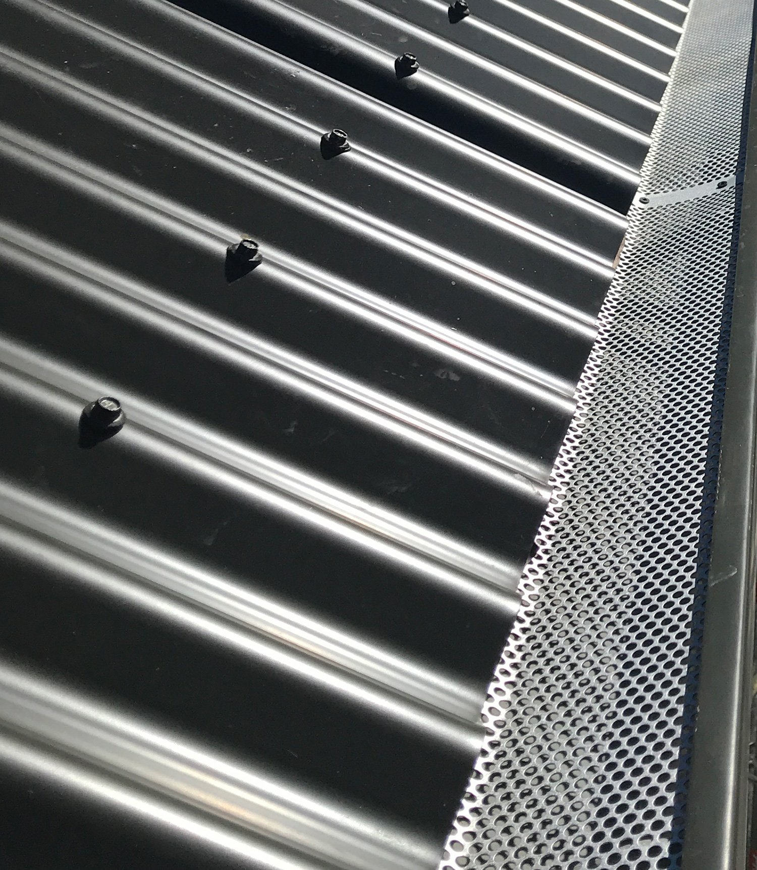 Leafguard installed in new guttering