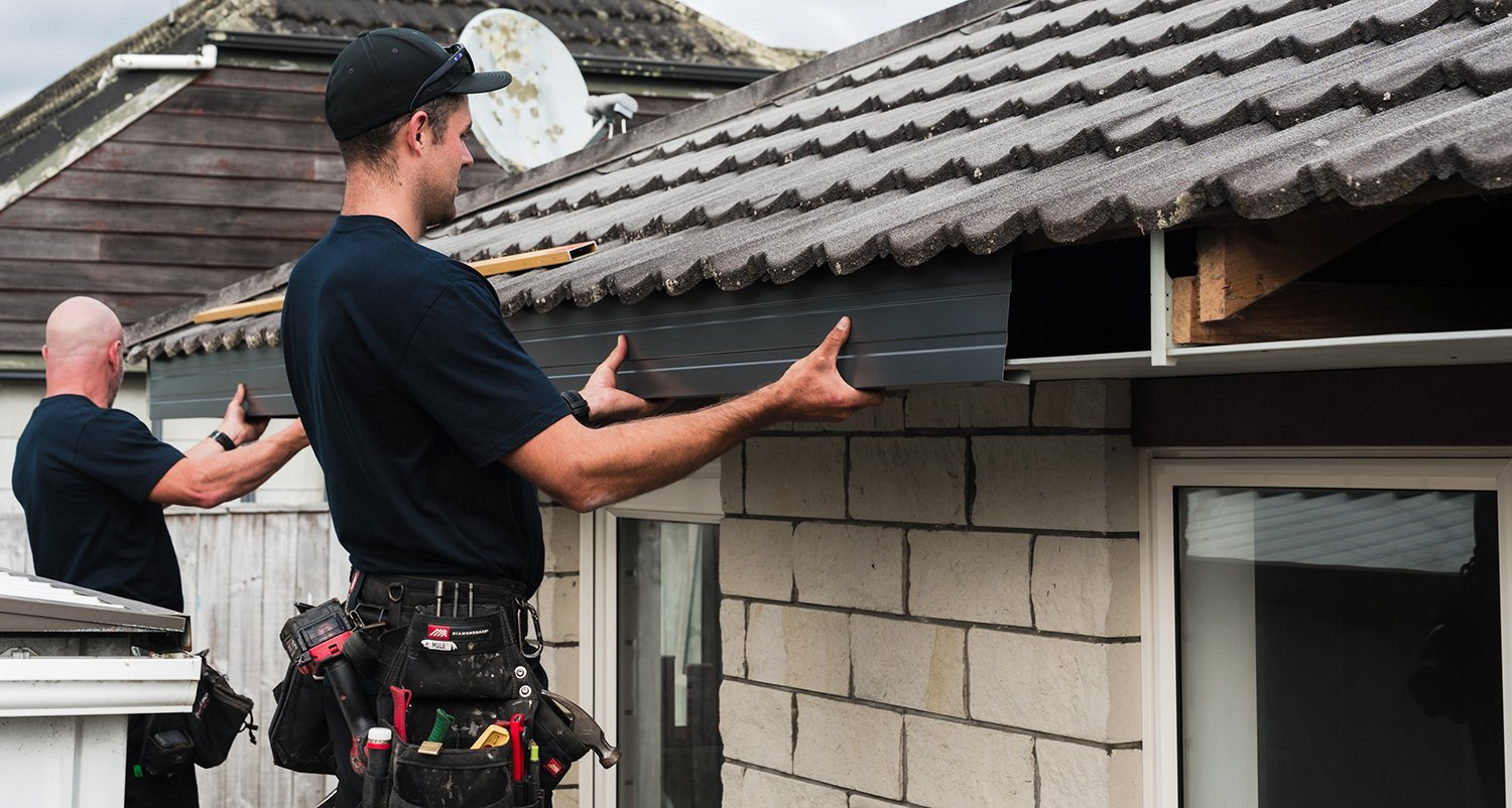 Installing fascia before the guttering