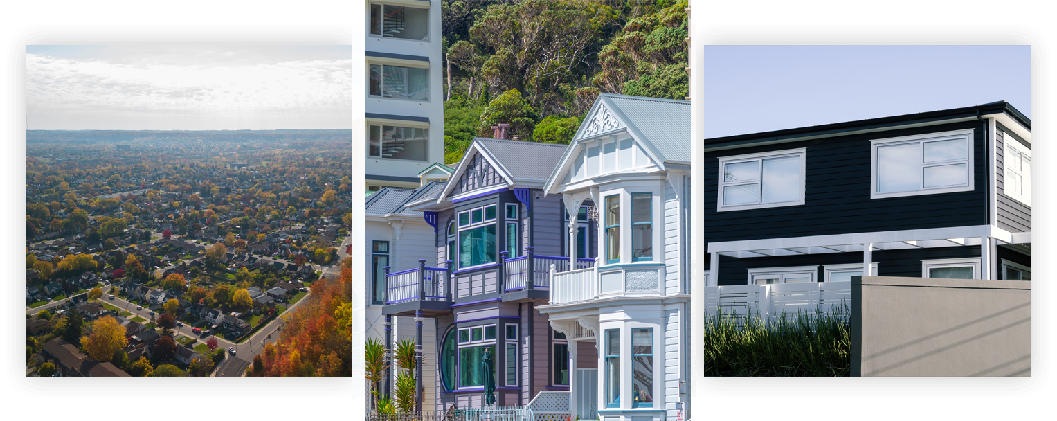 a range of residential properties in the Waikato region, some more classic and one a more modern new build