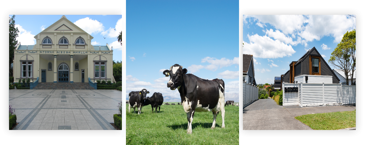 a range of residential properties in the Waipa region, some more classic and one a more modern new build