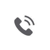 Grey ringing phone logo