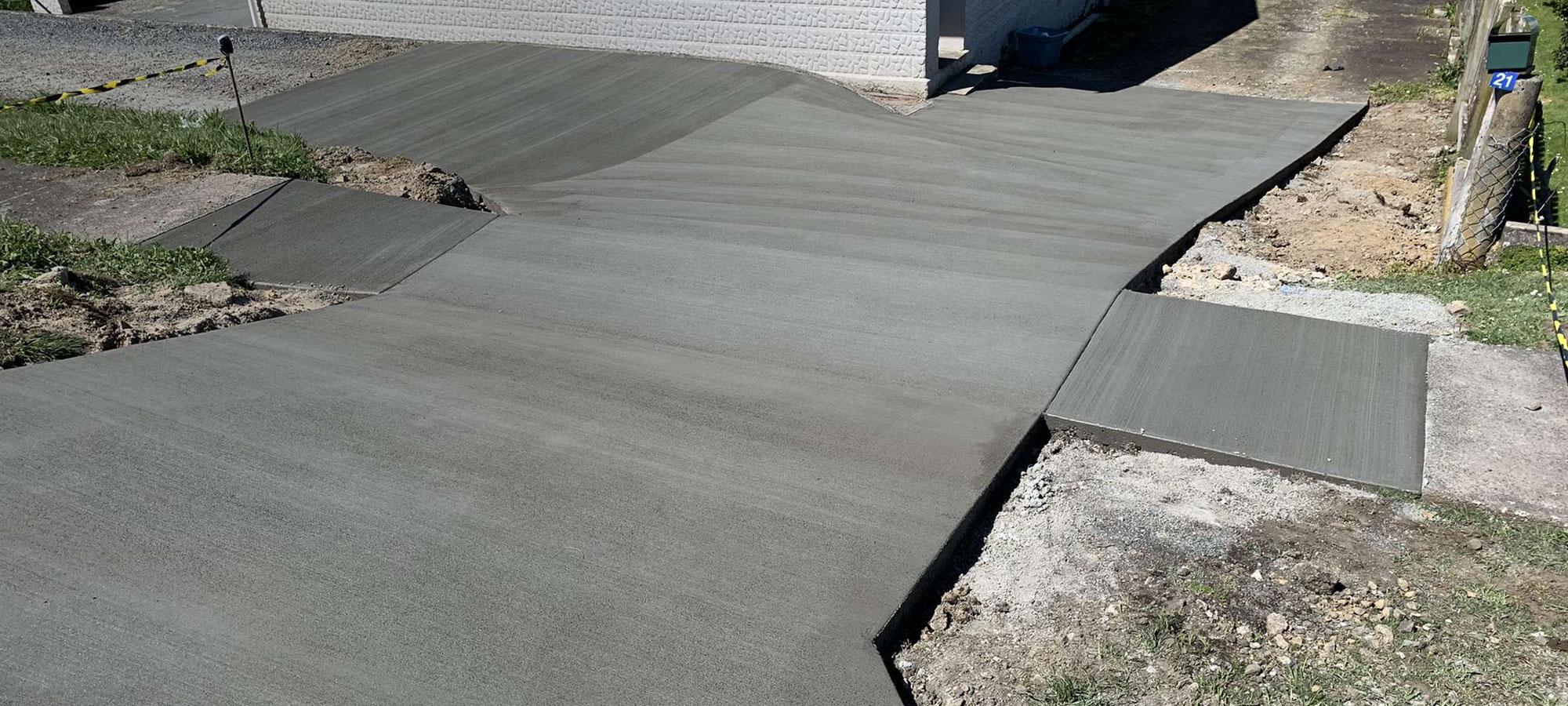 New asphalt driveway prepared for a residential client by A1's concreting professionals