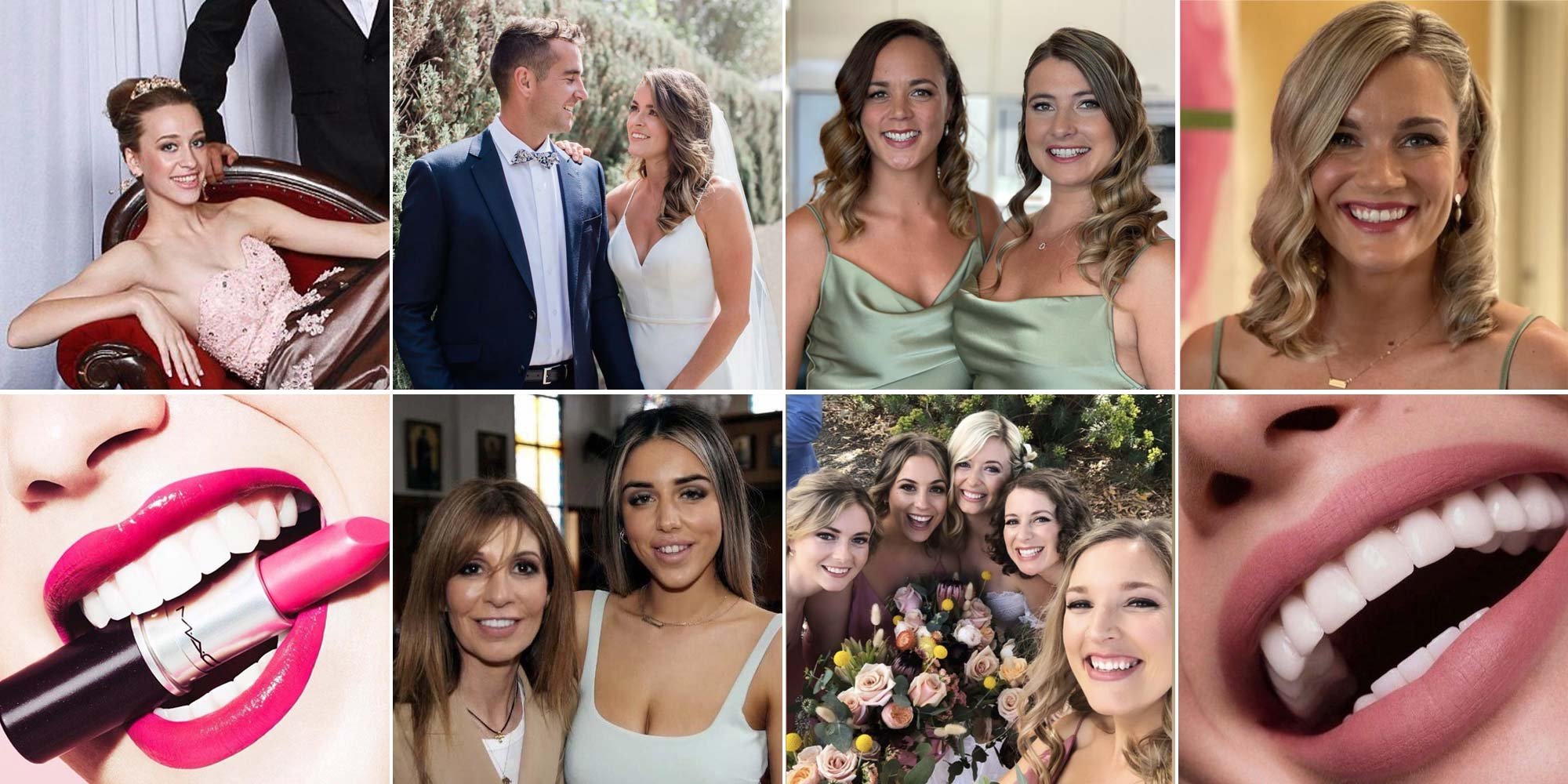 bridal party hair and makeup wellington