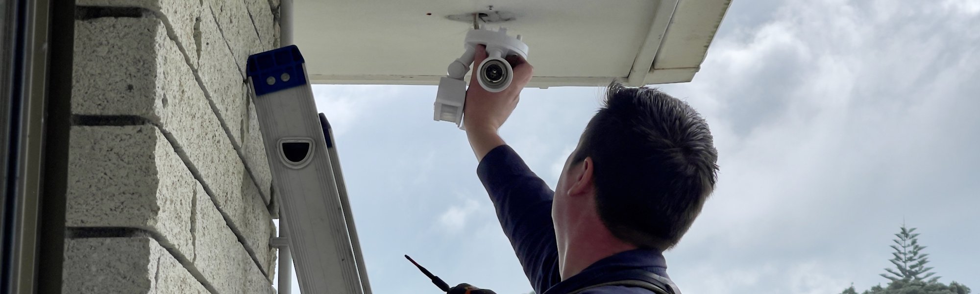 Electrician services for Dunedin and Otago homes - installing an exterior light