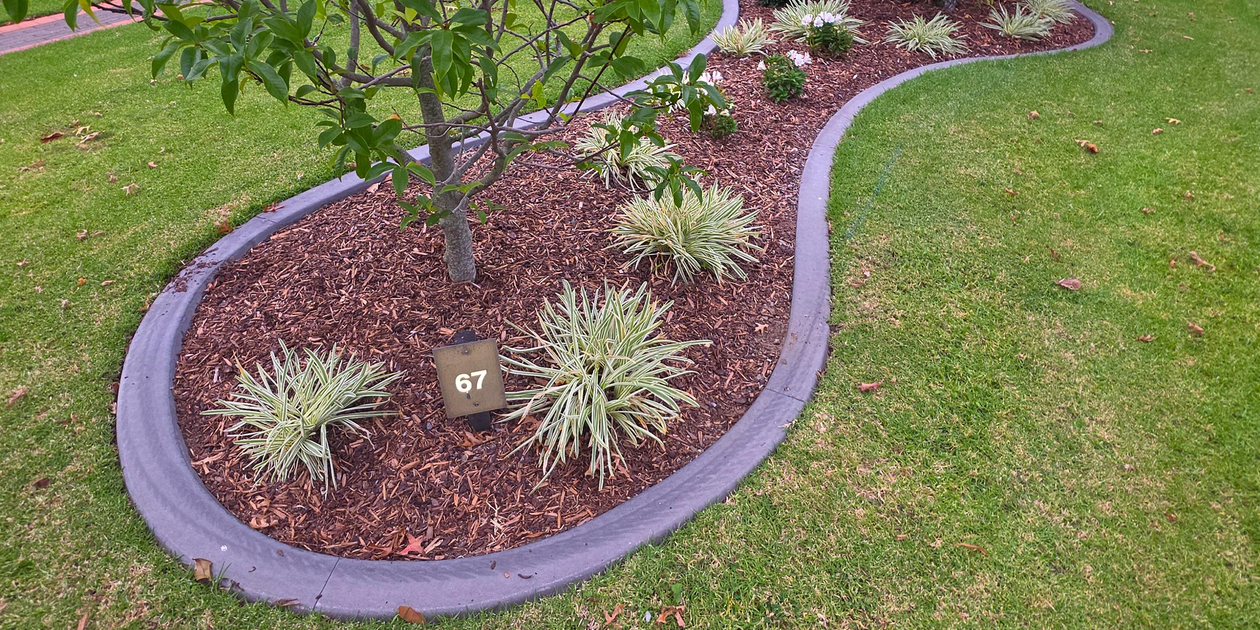 concrete garden edging