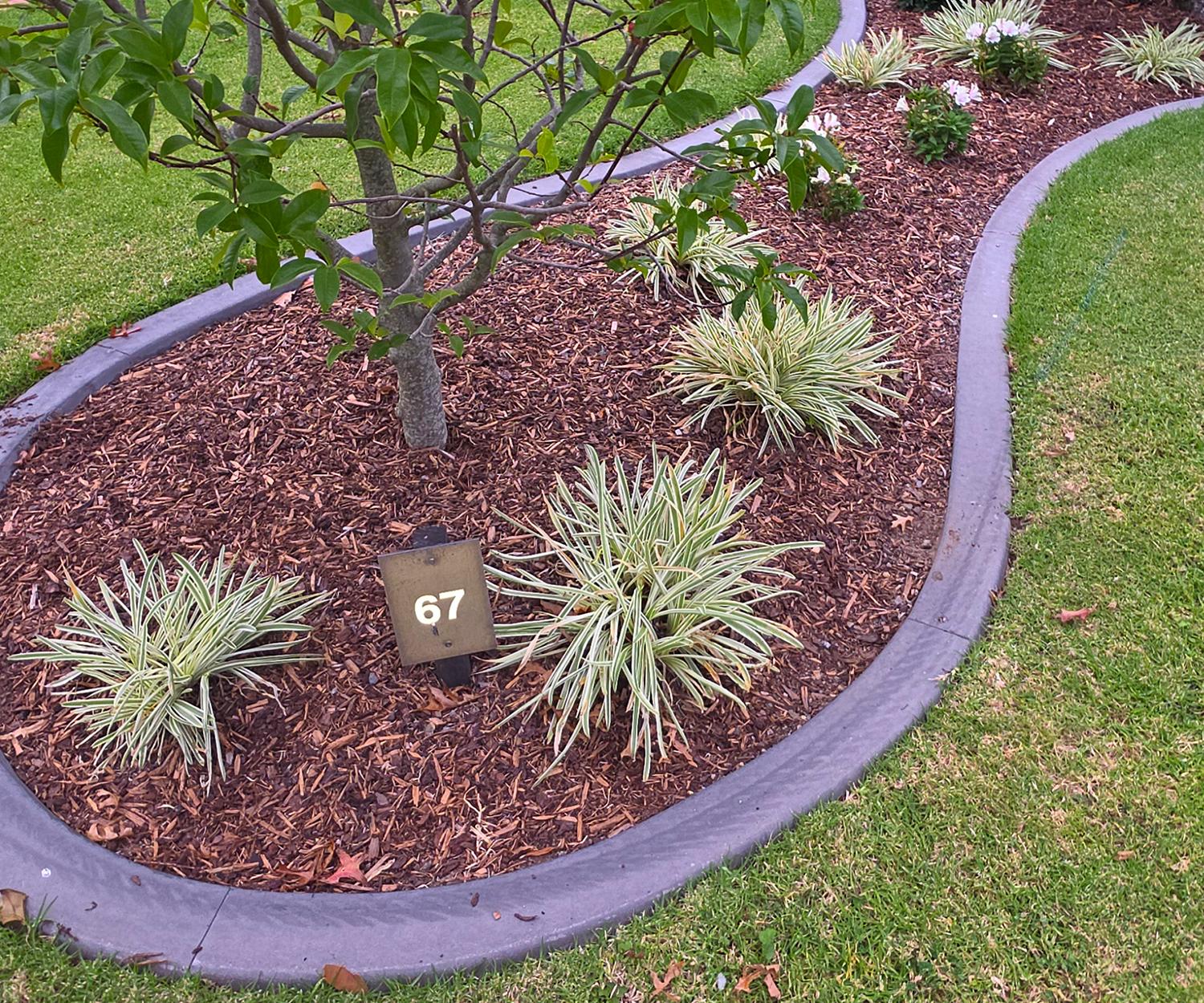 concrete garden edging
