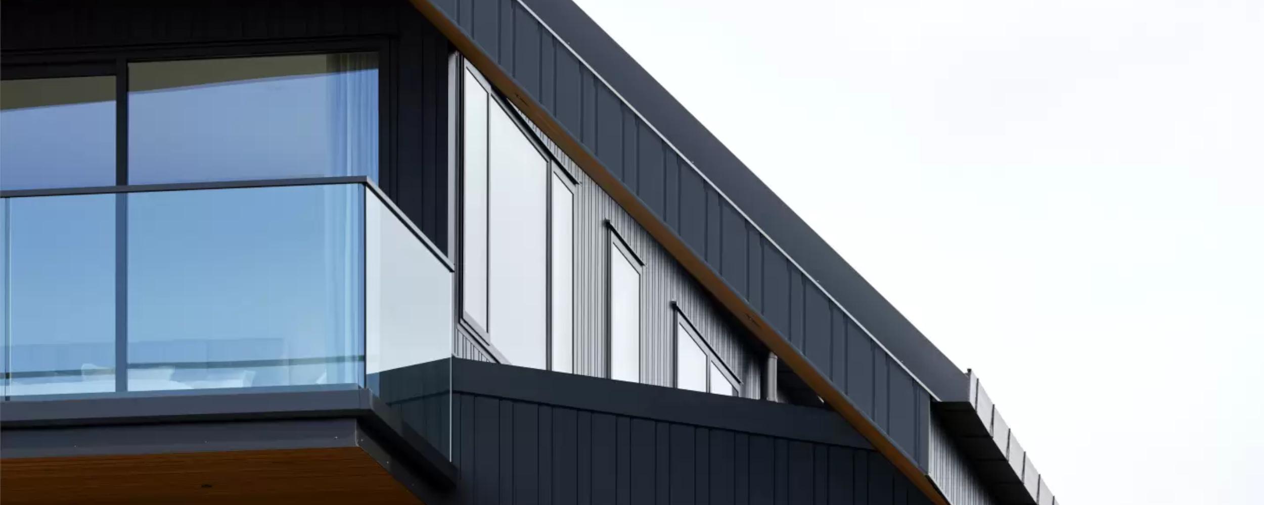 Close up of house with Fairview windows