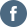 White Facebook logo in a blue circle