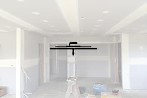 Interior plastering in a new home build in Dunedin