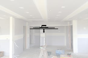 Interior plastering in a new home build in Dunedin