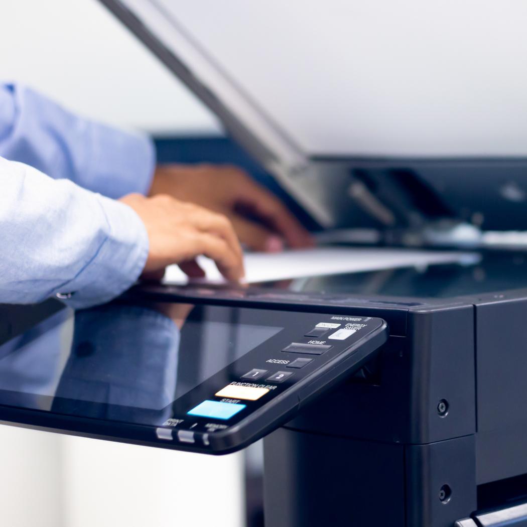 Placing paper on a printer/copier