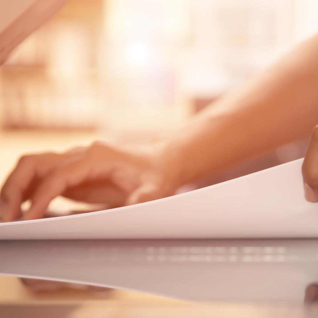 Placing paper in a copier/printer