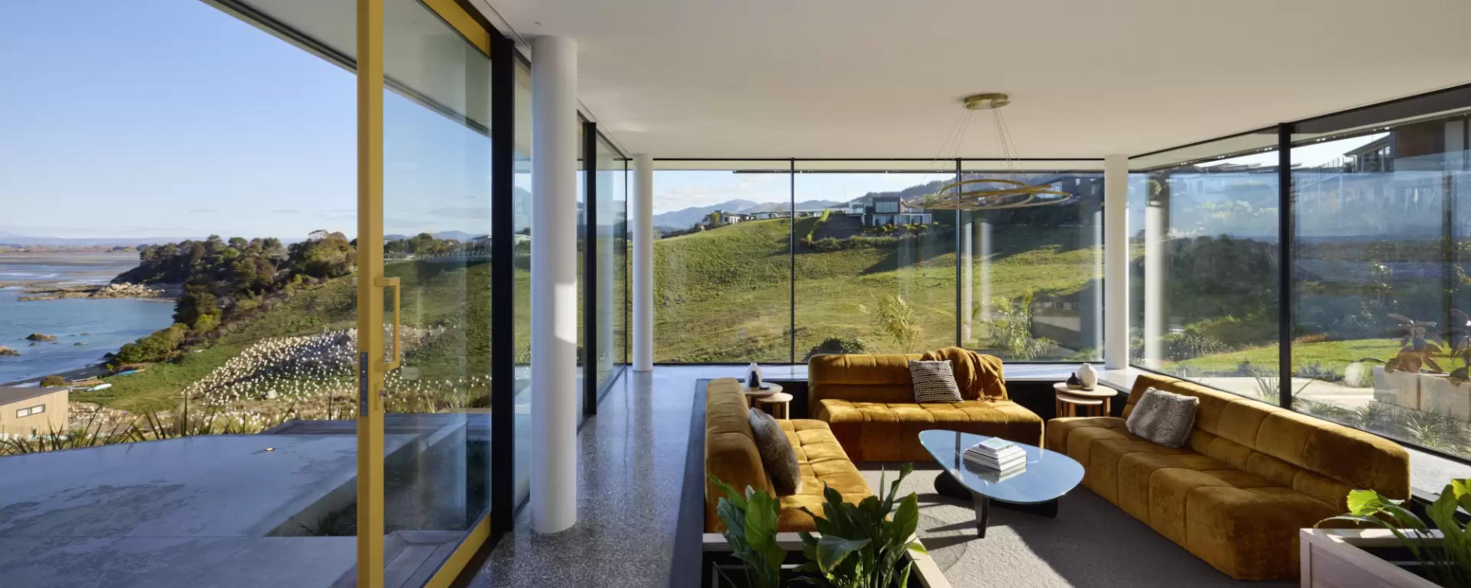 View through Fairview windows and doors