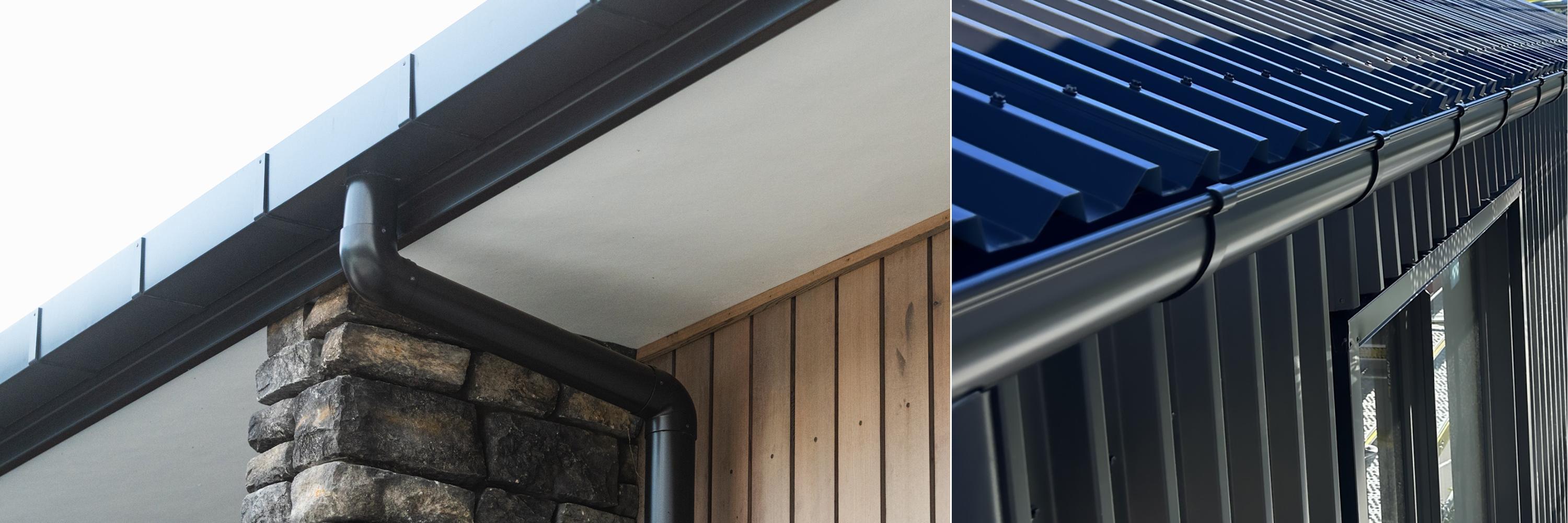 Colour Steel guttering installed