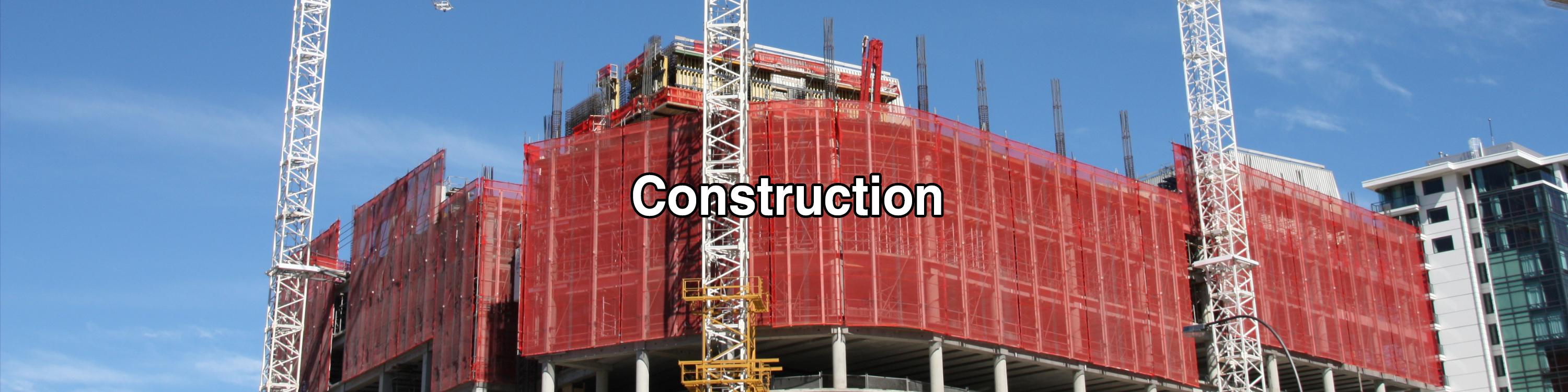 construction scaffolding on a building