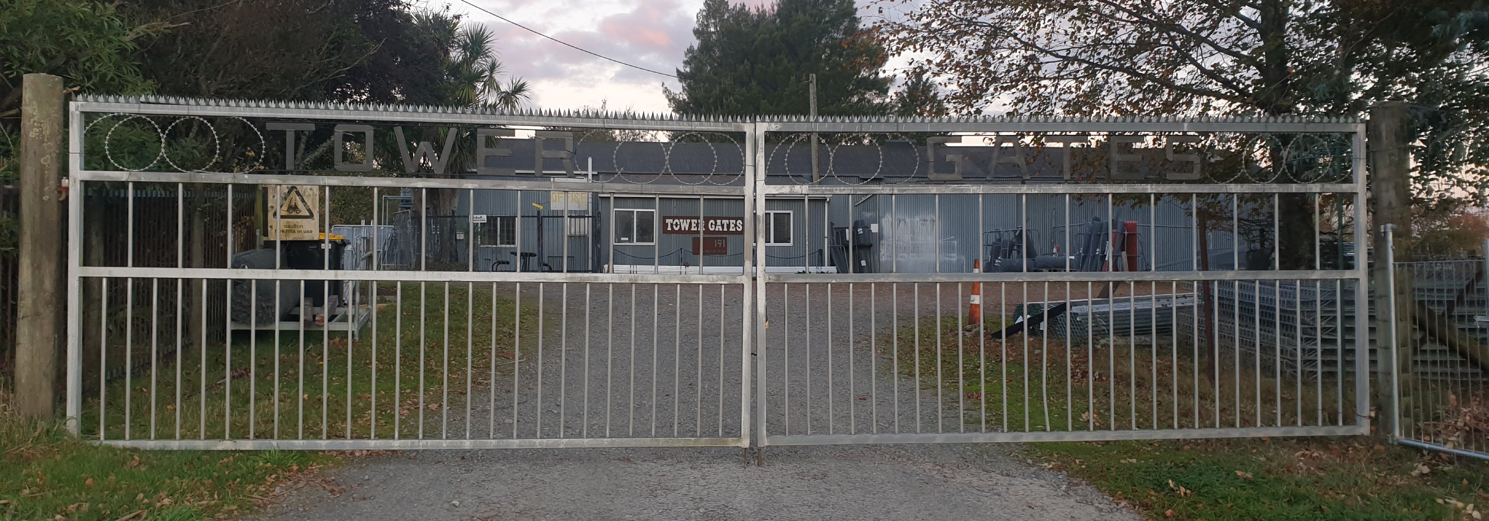 Steel gates manufactured at Tower Gates