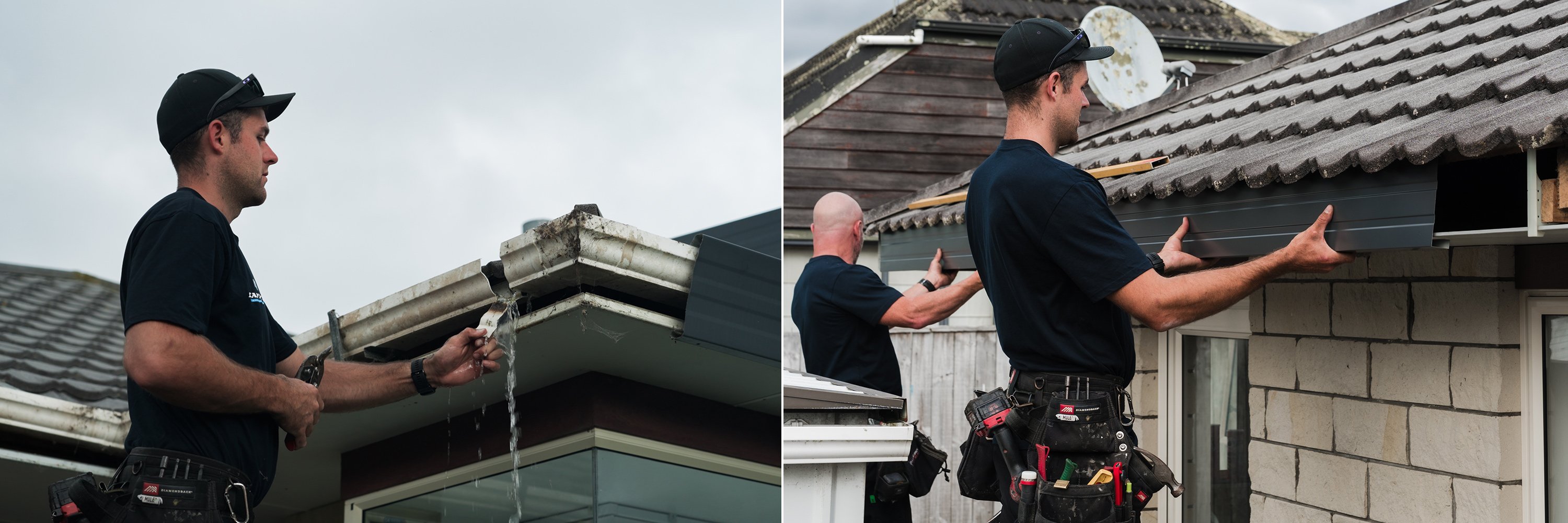 Replacing guttering and installing new fascia and guttering