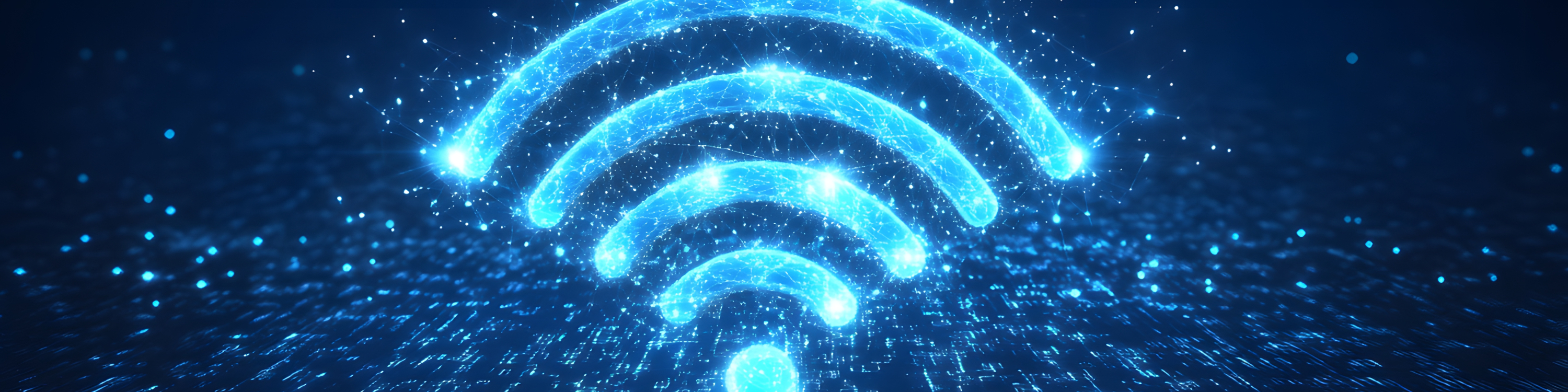 Wi-Fi icon in blue