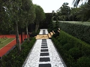 Section 1.5 - Completion White South Island marble path installed