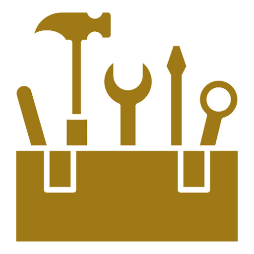 Golden toolbox logo