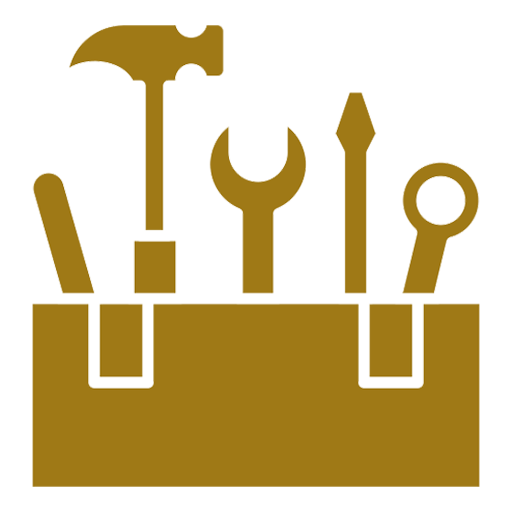 Golden toolbox logo