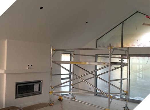 Mobile scaffolding in Dunedin house