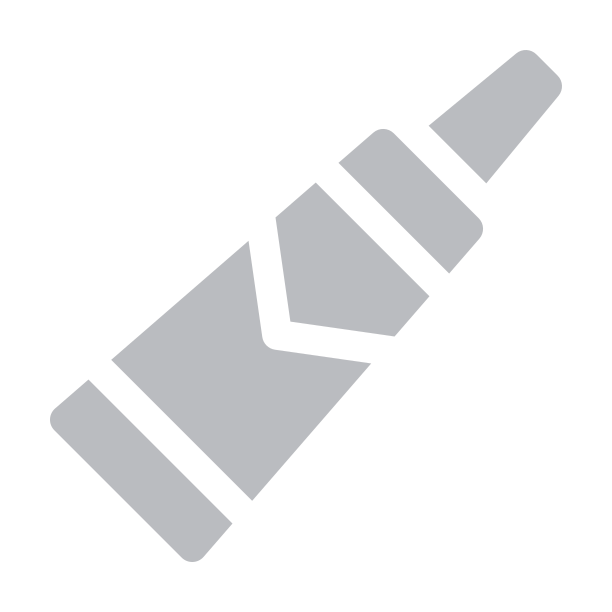 Grey silicone bottle logo